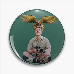 Robert Irwin with a Parrot Pin