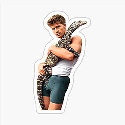 Robert Irwin Lizard Photo Sticker becomes 

Robert Irwin Lizard Photo