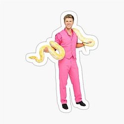 Robert Irwin Pink Suit Snake DWTS Sticker