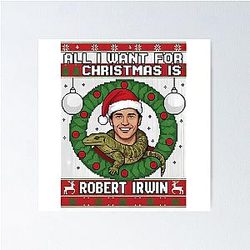 All I Want for Christmas is Robert Irwin Poster
