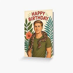 Robert Irwin with Snake – Birthday Card