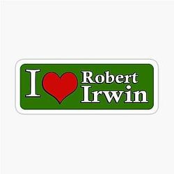 I Love Robert Irwin Sticker