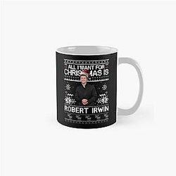 Ugly Christmas Robert Irwin Funny Wildlife Holiday Sweater Australian Conservationist Classic Mug