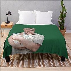 Robert Irwin with a Baby Kangaroo Throw Blanket becomes Robert Irwin with a baby kangaroo throw blanket