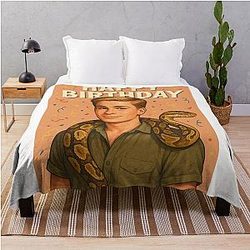 Robert Irwin Happy Birthday Celebration with Snake Throw Blanket