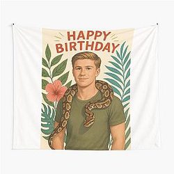 Robert Irwin with Snake Birthday Greeting Tapestry