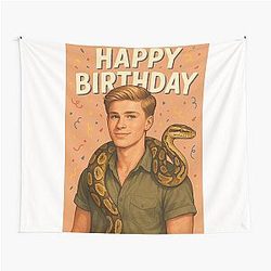 Robert Irwin Birthday Celebration with Snake and Tapestry