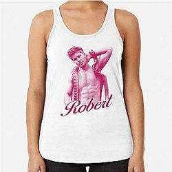 Robert Irwin Retro portrait Racerback Tank Top