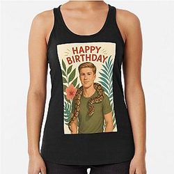 Robert Irwin with Snake Birthday Racerback Tank Top
