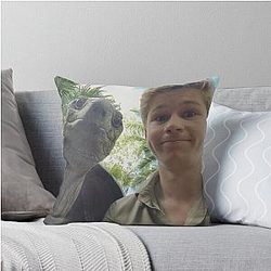 Robert Irwin with Turtle Throw Pillows