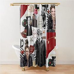 Robert Pattinson Photo Collage Shower Curtain