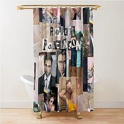 Robert Pattinson Photo Collage Shower Curtain