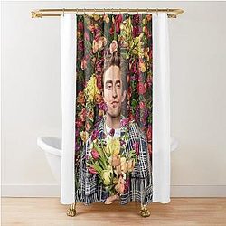 Watercolor Robert Pattinson Shower Curtain