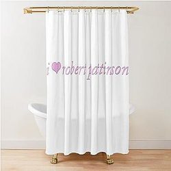 I Heart Robert Pattinson Cute Pink Shower Curtain