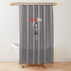 Robert Pattinson Graphic Tee Shower Curtain
