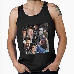 HIGH Robert Pattinson quality photo collage Tank Top