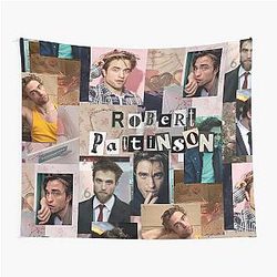 Robert Pattinson Photo Collage Tapestry