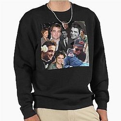Robert Pattinson High Quality Photo Collage Pullover Sweatshirt