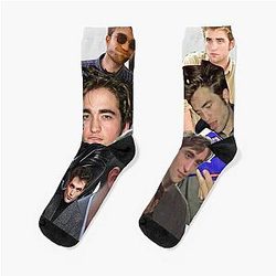 HIGH QUALITY Robert Pattinson photo collage Socks
