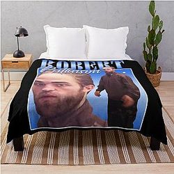 Robert Pattinson Meme Throw Blanket
