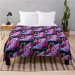 Robert Pattinson Pink Throw Blanket
