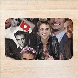Robert Pattinson Photo Collage Bath Mat