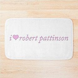 I Heart Robert Pattinson Coquette Pink Bath Mat