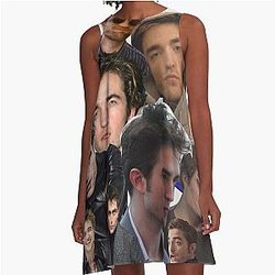 Robert Pattinson photo collage A-Line Dress