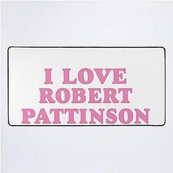 I Love Robert Pattinson Desk Mat
