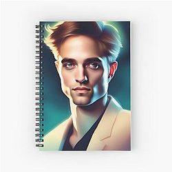 Robert Pattinson Spiral Notebook