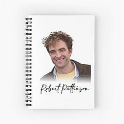 Robert Pattinson Fan Merch Spiral Notebook
