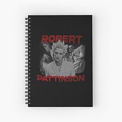 90s Vintage Style Robert Pattinson GQ 2022 Spiral Notebook