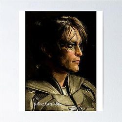 Men Women Robert Pattinson Painting Fan Poster