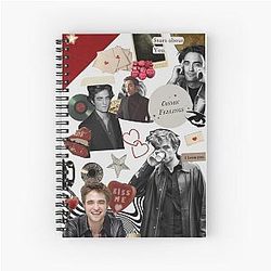 Robert Pattinson high-quality Spiral Notebook