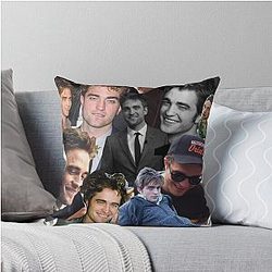 Robert Pattinson photo collage Throw Pillow
