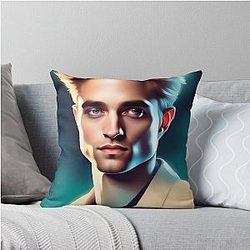 Robert Pattinson Throw Pillow