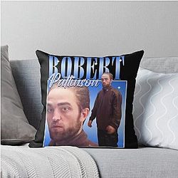 Robert Pattinson Meme Throw Pillow