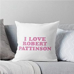 I Love Robert Pattinson Throw Pillow