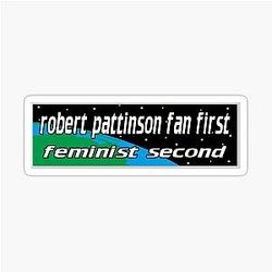 robert pattinson fan sticker