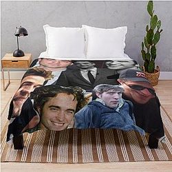 Robert Pattinson photo collage Throw Blanket