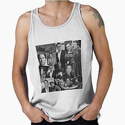 Rob Lowe Black and White Collage Tank Top