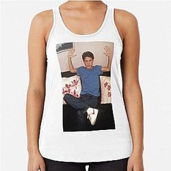 Young Rob Lowe Racerback Tank Top
