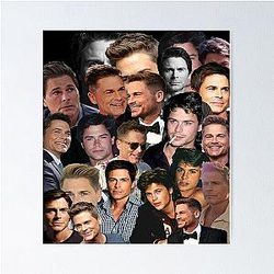 Rob Lowe 2 Photo Collage Poster