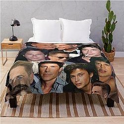 Rob Lowe Photo Collage Throw Blanket