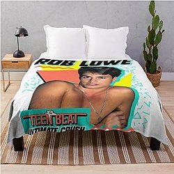 Teen Beat Ultimate Crush Rob Lowe Throw Blanket