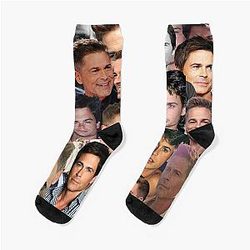 Rob Lowe photo collage Socks
