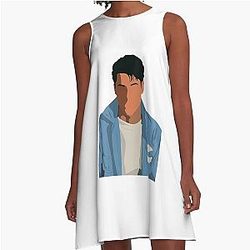 Men's Funny Rob Lowe Available in Multiple Sizes and Color A-Line Dress