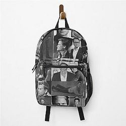 Rob Lowe Actor White Aesthetic Collage Backpack