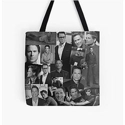 Rob Lowe Actor Black Aesthetic Collage Tote Bag