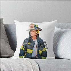 Captain Owen Strand 9-1-1 Lone Star Rob Lowe Throw Pillow